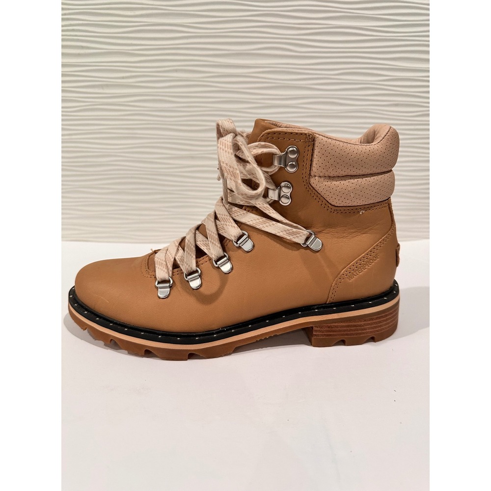 Sorel Lennox Hiker Boots Womens 10 Tan Waterproof Leather NL3704-246 Excellent